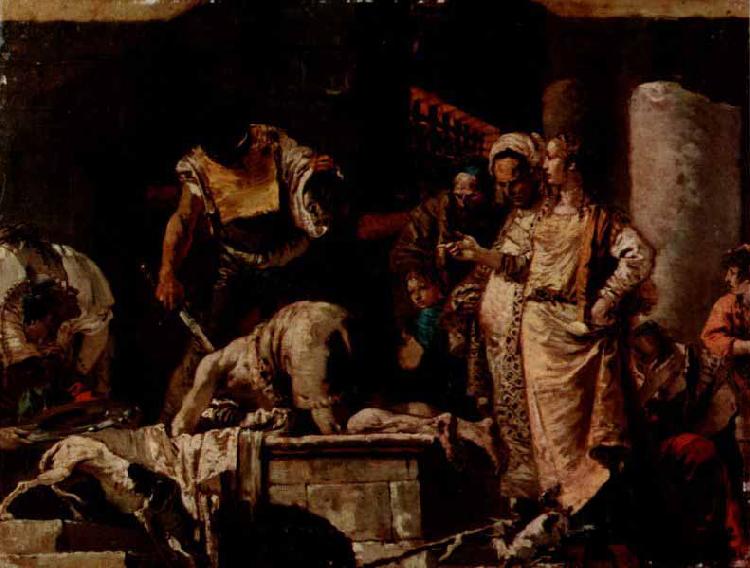 Giovanni Battista Tiepolo Die Enthauptung Johannes des Taufers Sweden oil painting art